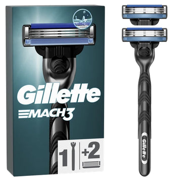 gillette mach3 σετ με 1 ξυραφάκι και 2 ανταλλακτικά